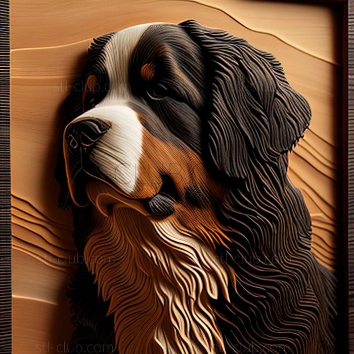 3D model st Bernese Mountain dog (STL)